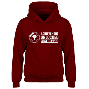 Youth Achievement Unlocked Tied the Knot Kids Hoodie