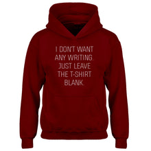 Hoodie Leave the Tshirt Blank Kids Hoodie