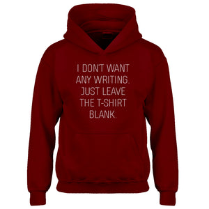 Hoodie Leave the Tshirt Blank Kids Hoodie