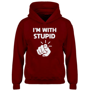 Youth I'm With Stupid You Kids Hoodie
