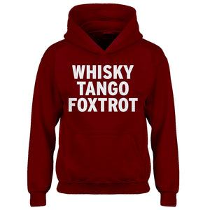 Youth WHISKY TANGO FOXTROT Kids Hoodie