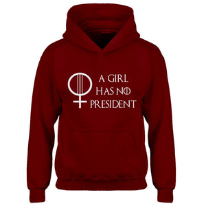Hoodie A Girl Has No President Kids Hoodie