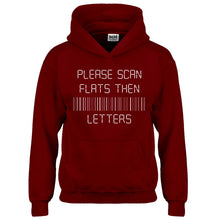 Hoodie Please Scan Flats Then Letters Kids Hoodie