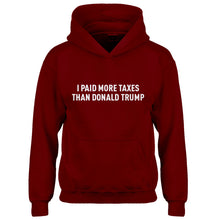 Youth I PAID MORE TAXES THAN DONALD TRUMP Kids Hoodie