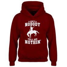 Youth Can't Nobody Tell Me Nothin' Kids Hoodie