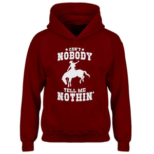 Youth Can't Nobody Tell Me Nothin' Kids Hoodie