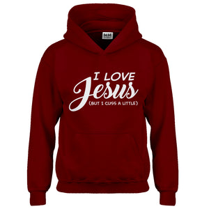 Hoodie I Love Jesus but I Cuss a Little Kids Hoodie