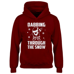 Youth Dabbing through the Snow Kids Hoodie