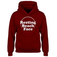 Youth Resting Beach Face Kids Hoodie
