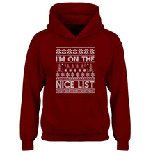 Hoodie Im on the Nice List Kids Hoodie