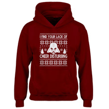 Hoodie I Find Your Lack of Cheer Disturbing Kids Hoodie