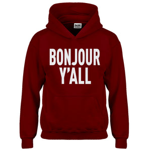 Hoodie Bonjour Yall Kids Hoodie