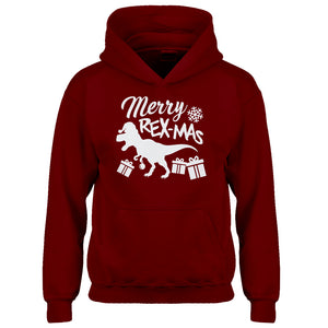 Youth Merry Rex-Mas Kids Hoodie