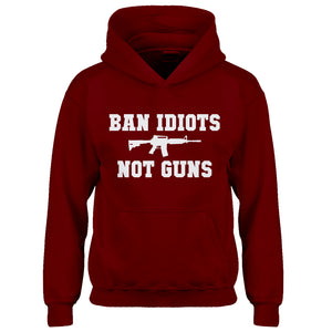 Hoodie Ban Idiots Not Guns Kids Hoodie