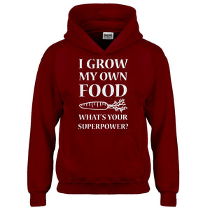 Hoodie I Grow My Own Food Kids Hoodie