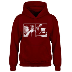 Youth Woman Yelling at Cat Meme Kids Hoodie