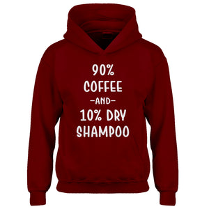 Hoodie 90% Coffee 10% Dry Shampoo Kids Hoodie