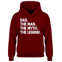Youth Dad. The Man the Myth the Legend Kids Hoodie