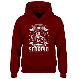 Youth Scorpio Astrology Zodiac Sign Kids Hoodie