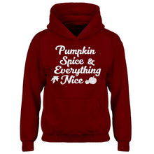 Youth Pumpkin Spice and Everything Nice Kids Hoodie