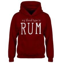Youth My Blood Type is Rum Kids Hoodie