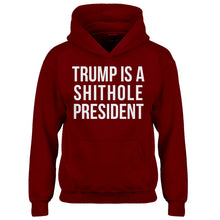 Hoodie Trump is a Shithole President Kids Hoodie