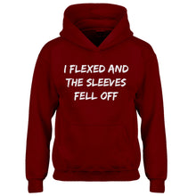 Youth I Flexed and the Sleeves Fell Off Kids Hoodie