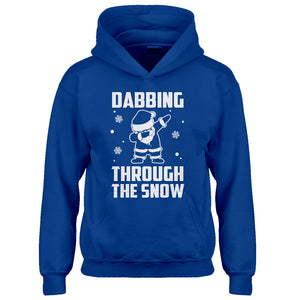 Youth Dabbing through the Snow Kids Hoodie