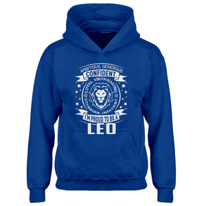 Hoodie Leo Astrology Zodiac Sign Kids Hoodie