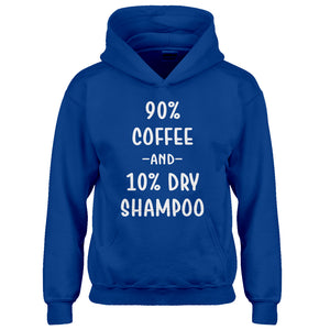 Hoodie 90% Coffee 10% Dry Shampoo Kids Hoodie