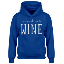 Youth My Blood Type is Wine Kids Hoodie