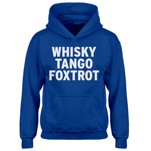Youth WHISKY TANGO FOXTROT Kids Hoodie