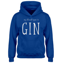 Youth My Blood Type is Gin Kids Hoodie