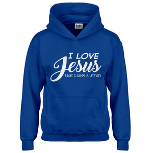 Hoodie I Love Jesus but I Cuss a Little Kids Hoodie
