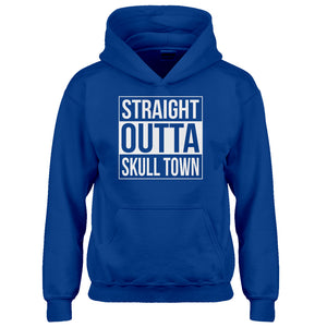 Youth Straight Outta Skull Town Kids Hoodie