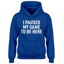 Youth I Paused My Game to Be Here Kids Hoodie