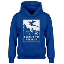 Youth I Want to Believe Fire Dragon Kids Hoodie