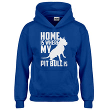 Hoodie Home is Where my Pit Bull is Kids Hoodie