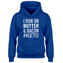 Hoodie I Run on Butter and Bacon Kids Hoodie
