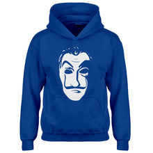 Youth Salvador Dali Face Heist Mask Kids Hoodie