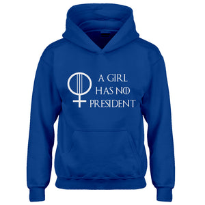 Hoodie A Girl Has No President Kids Hoodie