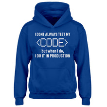 Hoodie I Dont Always Code Kids Hoodie