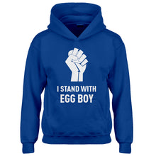 Youth I Stand with Egg Boy Kids Hoodie