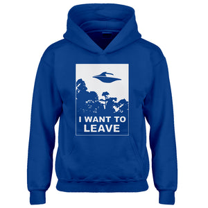 Youth I Want to Leave Kids Hoodie