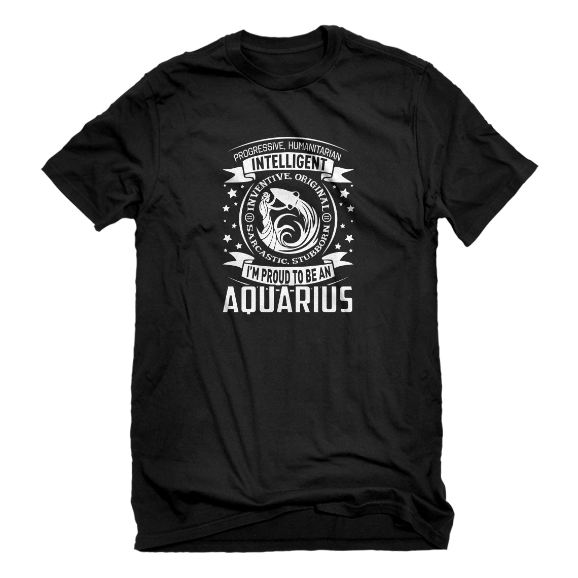Mens Aquarius Astrology Zodiac Sign Unisex T-shirt
