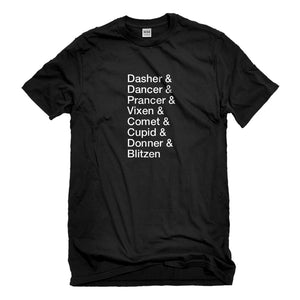 Mens Reindeer Names Unisex T-shirt
