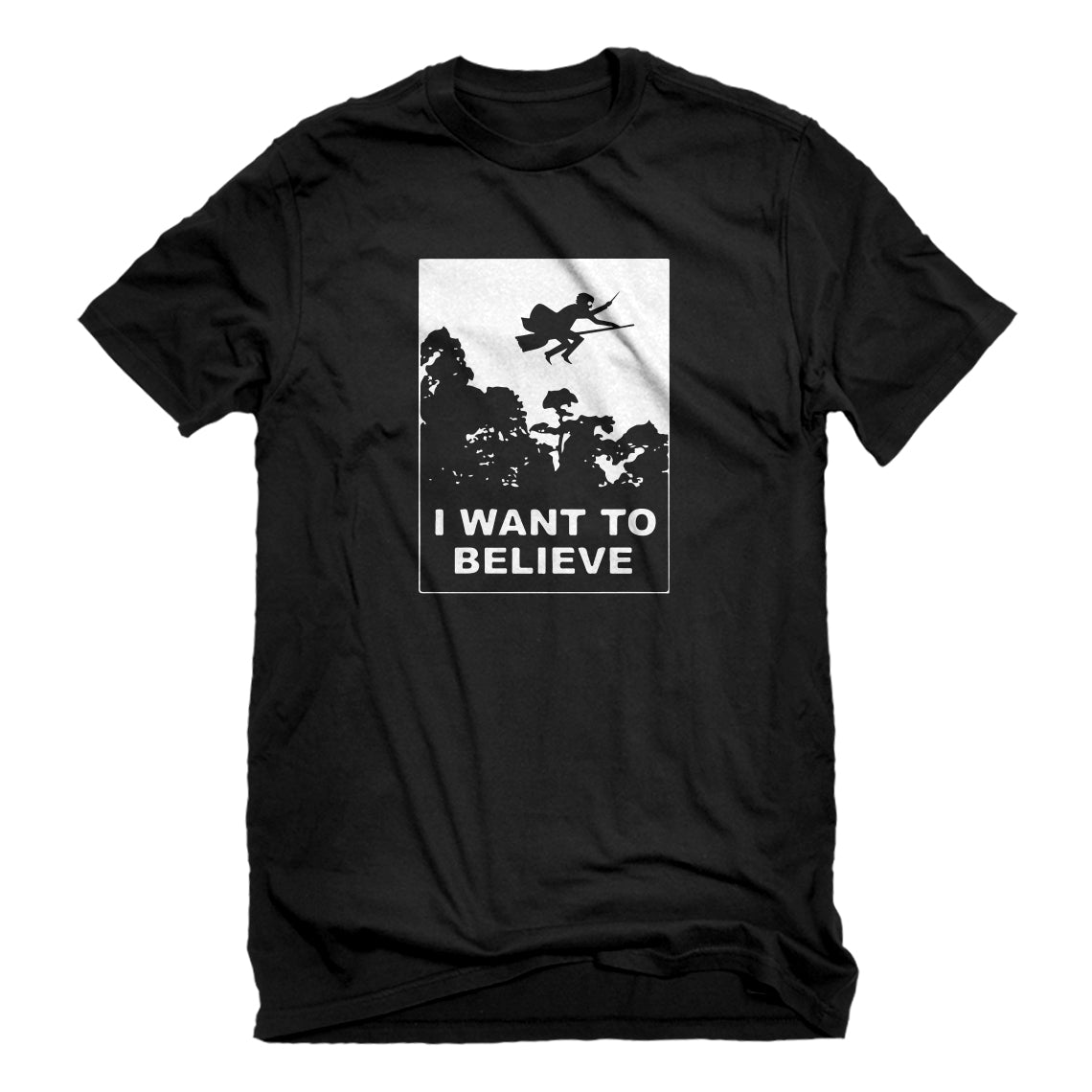 Mens I Want to Believe Wizard Unisex T-shirt