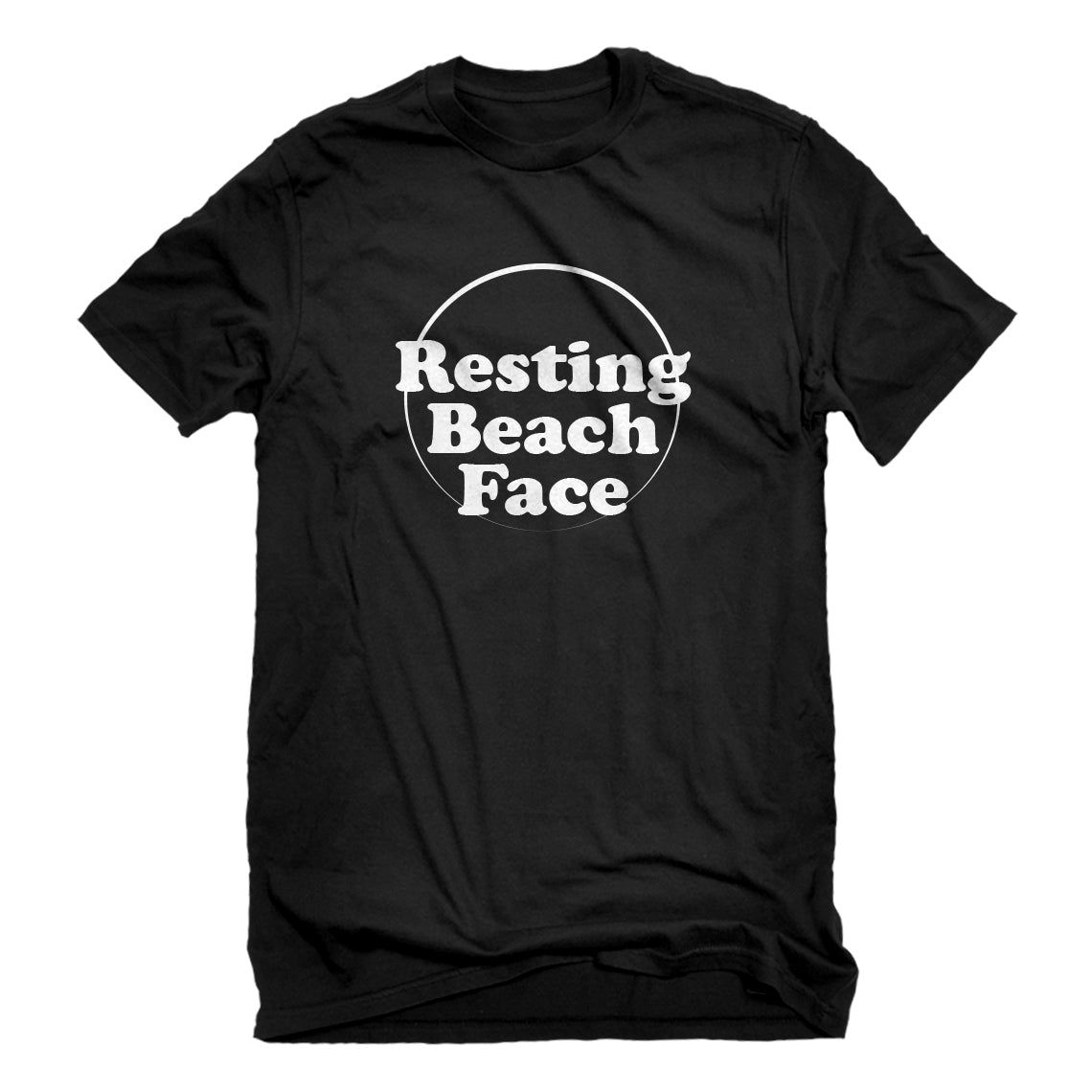 Mens Resting Beach Face Unisex T-shirt