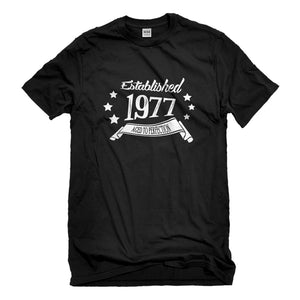 Mens Established 1977 Unisex T-shirt