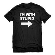 Mens I'm With Stupid Right Unisex T-shirt